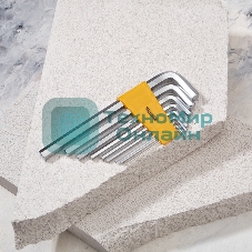 Набор ключей имбусовых HEX Kranz 2,0-12 мм, CrV, 9 шт., удлиненные