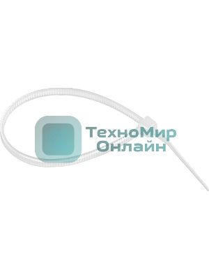 Хомуты Сибртех, 300 x 3,6 мм,пластмассовые,белые,100 шт.