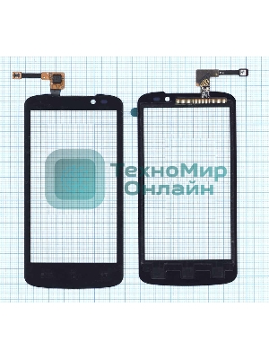 Сенсорное стекло (тачскрин) для LG Optimus True HD LTE P936, черное