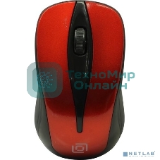 Мышь беспроводная Oklick 675MW черный/красный, 800 dpi, радиоканал, USB, кнопки - 3