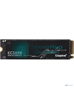 Накопитель SSD Kingston KC3000, 1Tb, M.2 2280, PCIe 4.0 x4, R/W 7000/6000, с радиатором.