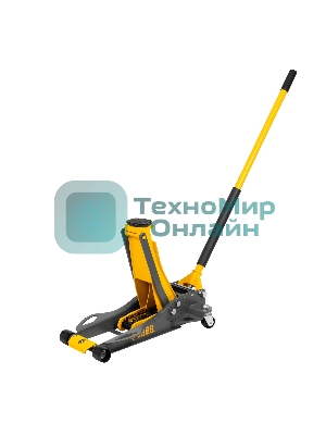 Домкрат гидравлический подкатной Denzel 3 т, 75-500 мм, быстрый подъем, низкий подхват, проф.