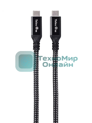 Кабель USB4 TypeCM/CM 8K@30Hz, 40Gbps, PD 240W, медь Telecom 2м TUS840-2M