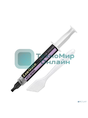 Термопаста ExeGate KPT-WMK (0,8 Вт/(м•К), 3г, шприц с лопаткой)