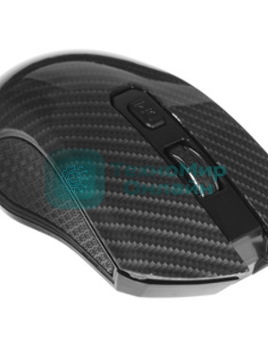 Мышь беспроводная Qumo Kevlar M26 черный, 1600 dpi, радиоканал, USB, кнопки - 4