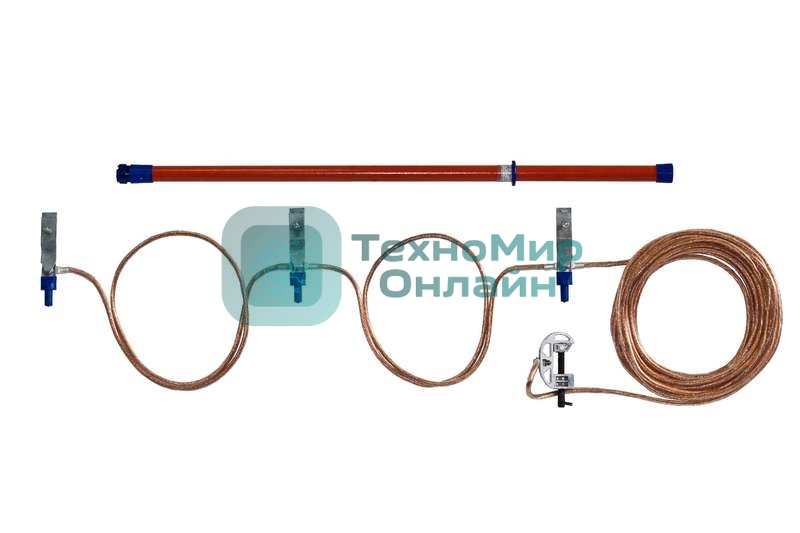 Заземление переносное ЗПЛ-10 Д для ВЛ до 10кВ 25кв.мм Диэлектрик Д157664