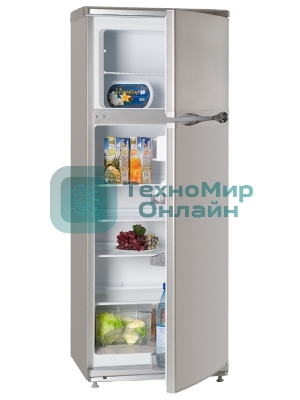 Холодильник Atlant МХМ-2835-08 серебристый двухкамерный 202/70л морозилка сверху