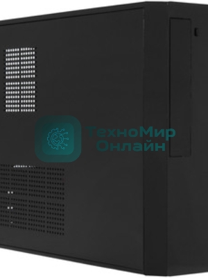 Компьютерный корпус Desktop ExeGate MI-208U2-M450 (mini-ITX/mATX, БП M450 с вент. 8см, 1хUSB+2хUSB 3.0, аудио, черный)