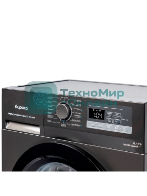 Стиральная машина Бирюса WM-ML712/10 DM черный, загрузка фронтальная 7 кг, 1200 об/мин, класс A+++