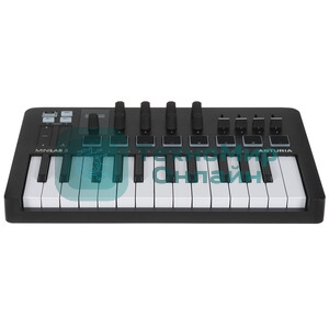 MIDI клавиатура 231509 Arturia MiniLAB 3 Rose Quartz 25 клавиш, 8 энкодеров, 8 RGB пэдов, 8 фейдеров, дисплей, сенсорные регуляторы Pitch/Modulation, MIDI-выход, 1/4