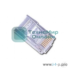 Вилка RJ-45 (8P8C) PLUG3UP6/10 универсальная cat.5e, контакты 6 микродюймов
