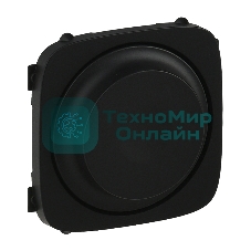 Лицевая панель для светорегулятора с поворотной ручкой.Антрац