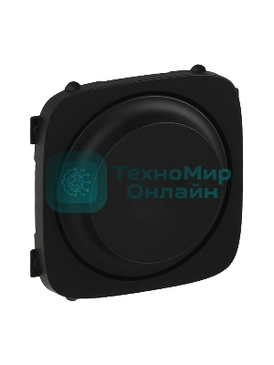 Лицевая панель для светорегулятора с поворотной ручкой.Антрац