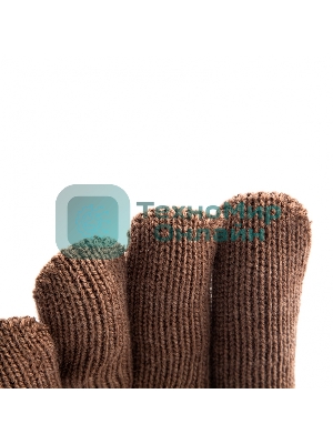 Перчатки трикотажные Сибртех двойные, полушерстяные