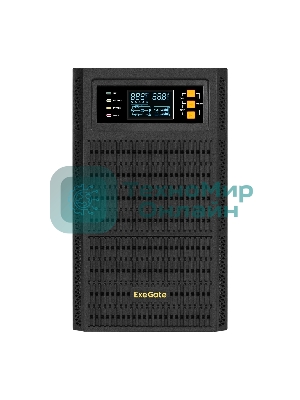 Источник бесперебойного питания On-line ExeGate PowerExpert TL-2000.72V.LCD.AVR.4SH.USB.RS232.SNMP 2000VA/2000W, On-Line, PF=1, LCD, 4*Schuko, RS232, USB, SNMP-slot, встроенные батареи 12V 7.2Ah- 6шт, возможность подключения до 4 внешних батарейных блоков 72В, Tower, металлический корпус, Black