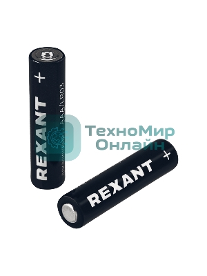 Батарейка алкалиновая Rexant AAA/LR03 мизинчиковая 1,5В блистер 24 шт.