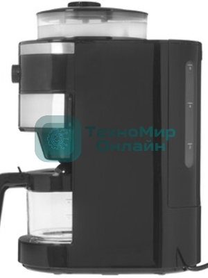 Кофеварка капельная Maunfeld MF-731BK черный, исп. кофе - зерновой/молотый, 0.83 л, 820 Вт.