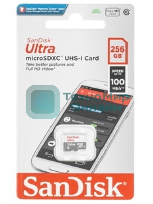Флеш карта MICRO SDXC 256Gb UHS-I SDSQUNR-256G-GN3MN SANDISK