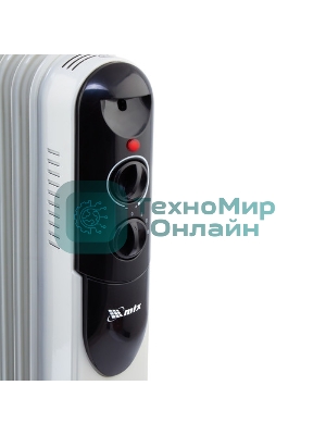 Обогреватель масляный MTX OCH-1000, белый, 1000 Вт, 15 м2, термостат