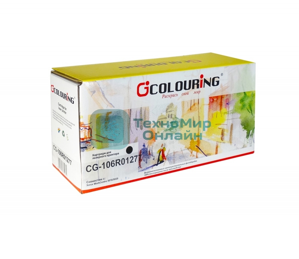 Картридж лазерный Colouring CG-106R01277 черный (6300 стр.) для принтеров Rank Xerox WorkCentre 5016/5020 1 шт