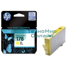 Картридж струйный HP №178 CB320HE желтый для HP C5383/C6383/B8553/D5463 (300 стр.)