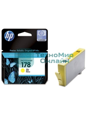 Картридж струйный HP №178 CB320HE желтый для HP C5383/C6383/B8553/D5463 (300 стр.)