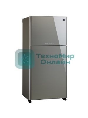 Холодильник Sharp SJ-XG60PGSL серебристый двухкамерный 422/178л морозилка сверху, No Frost