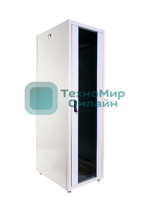 Шкаф телекоммуникационный напольный ЭКОНОМ 48U (600 1000) дверь стекло, дверь металл