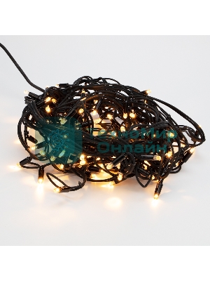 Гирлянда Neon-night Айсикл (Бахрома) светодиодная 3,2х0,9 м, с эффектом мерцания, 120 LED, черный провод каучук, теплое белое свечение