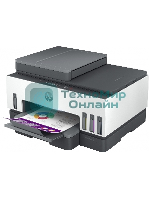 МФУ струйное HP Smart Tank 790 (4WF66A), A4, цветной, печ. до 15 стр/мин. (ч/б) до 9 стр/мин. (цвет), 1200 x 1200 dpi (ч/б печать, скан.) 1200 x 4800 dpi (цвет), USB, Wi-Fi, BlueTooth, Air Print, Mopria