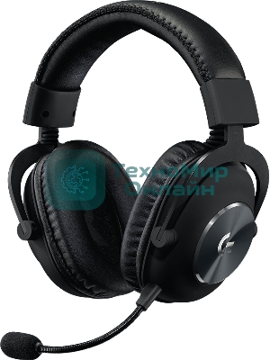 Гарнитура проводная с микрофоном Logitech Pro X LIGHTSPEED черный мониторные BT оголовье (981-000907)