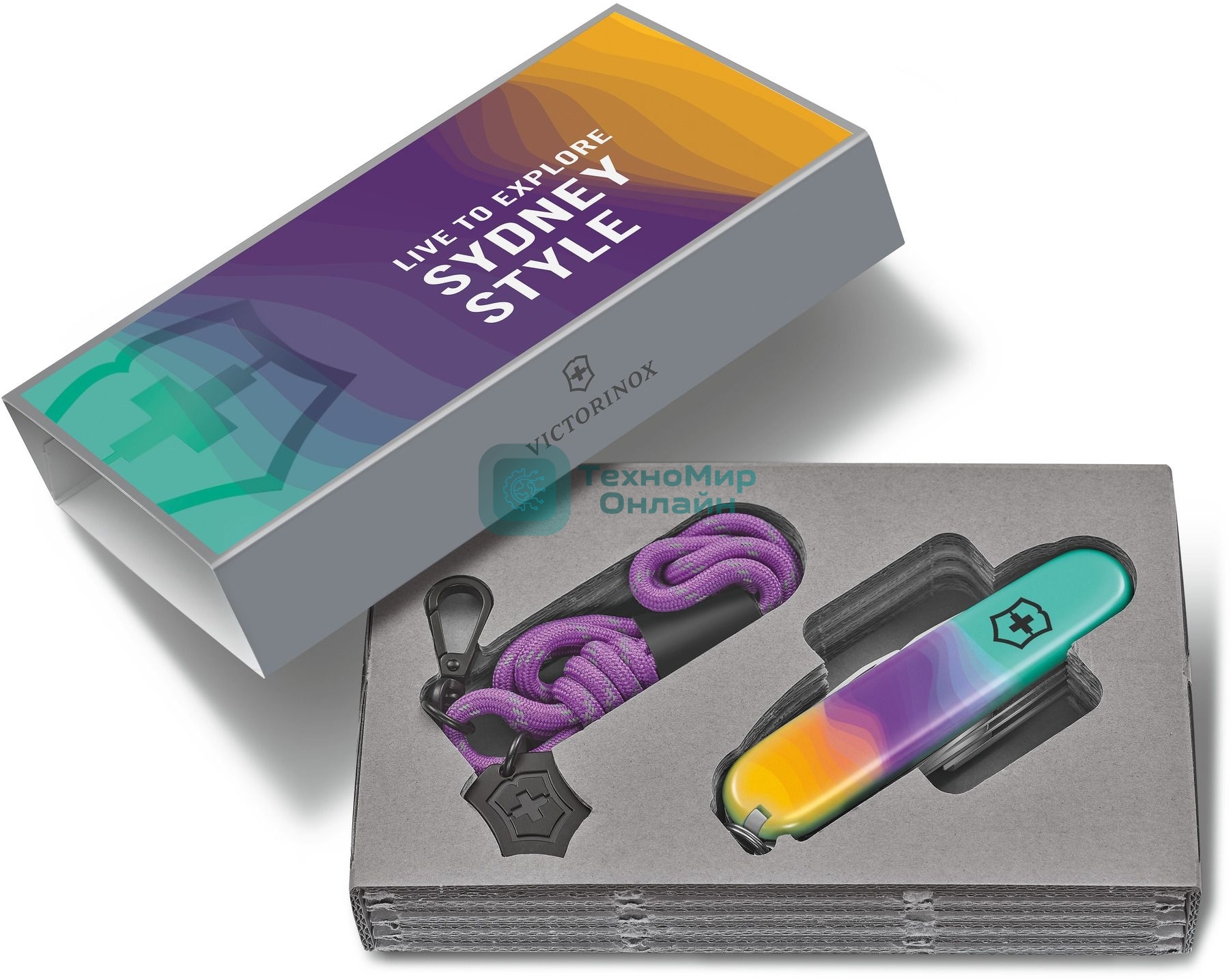 Нож перочинный Victorinox Companion Sydney Style (1.3909.E222) 91мм 16функц. бирюзовый с чехлом подар.коробка