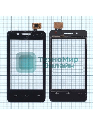 Сенсорное стекло (тачскрин) для Fly IQ436i ERA Nano 9, черное