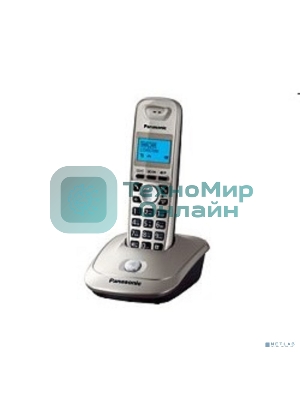 Телефон Panasonic KX-TG2511RUN (платиновый) АОН, Caller ID,спикерфон на трубке,переход в Эко режим одним нажатием