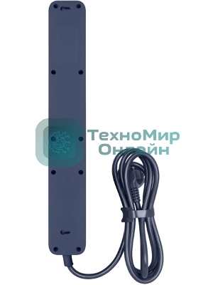 Сетевой фильтр Powercom SP-06W 3,0 м 3.0 м, 6 розеток, белый/серый, коробка