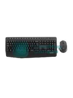 Комплект клавиатура+мышь Logitech MK345 беспроводной, USB, 1000 DPI, чёрный/серый