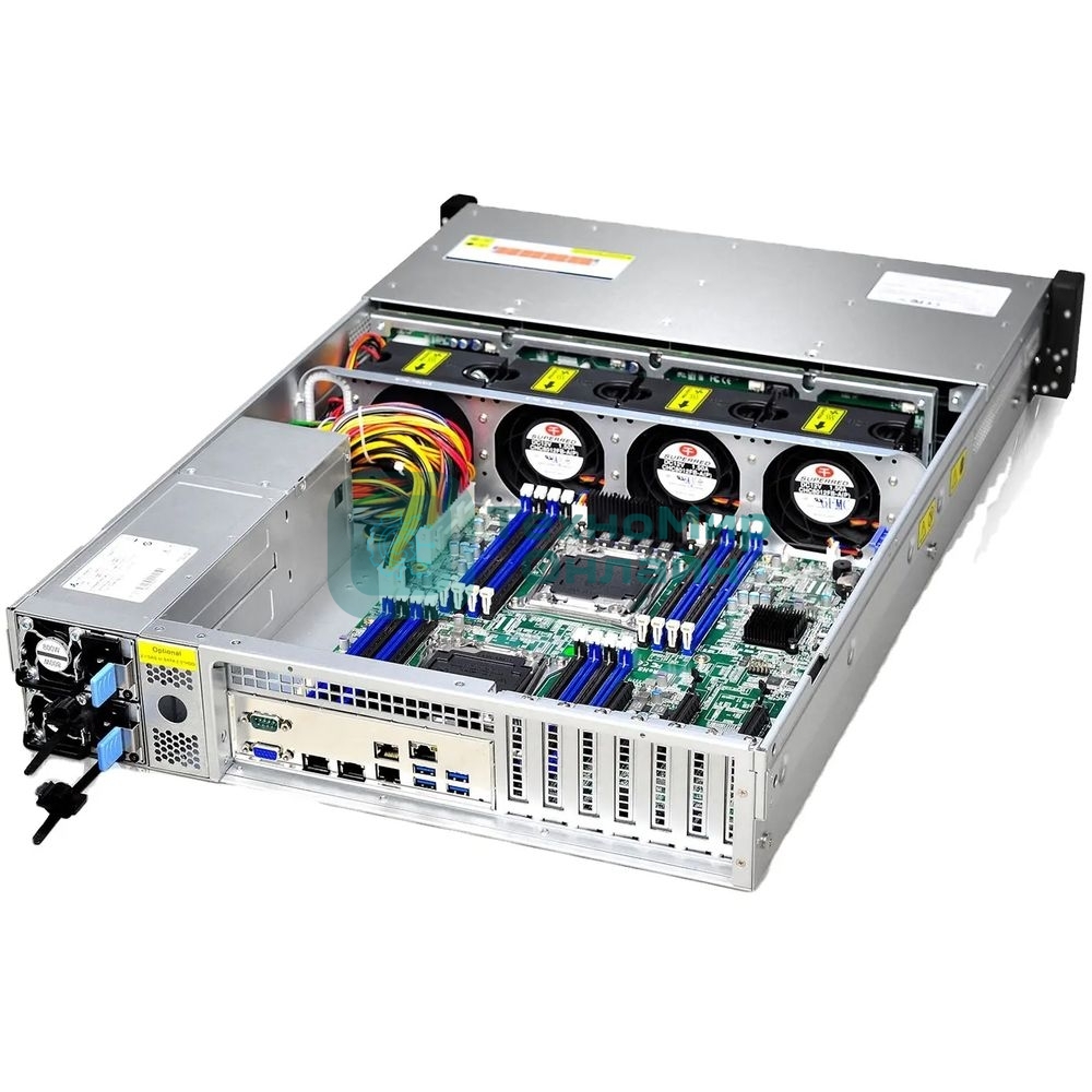 Серверный корпус Gooxi RMC2112-670-HSE-D 2U 12bay chassis,Expander backplane rear 2*2.5