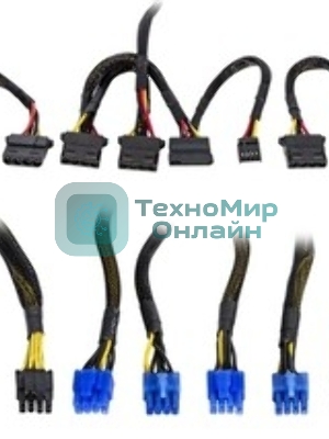 Блок питания серверный 1200W ExeGate EX292199RUS ServerPRO-1200RADS (ATX, for 3U+ cases, КПД 82% (80 PLUS), 14cm fan, 24pin, 2(4+4)pin, 6xPCIe, 8xSATA, 4xIDE, Cable Management, black)