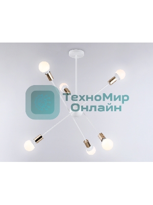 Светильник Ambrella light TR80432/6 WH/GD белый/золото E27/6 max 60W D950*730