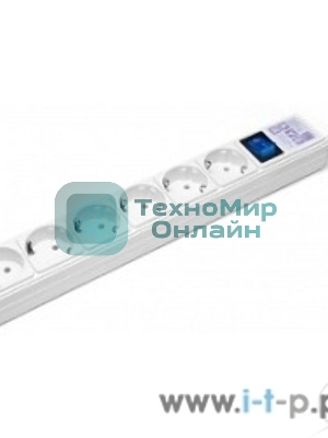 Фильтр-удлинитель PowerCube (SPG(5+1)-16B-3M) 6 розеток, 3м,16А/3,5 кВт, белый