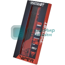 Оперативная память Patriot Viper Elite II, DDR4, 16GB (1x16 GB), 3200 MHz, CL18, DIMM, радиатор, красный, черный