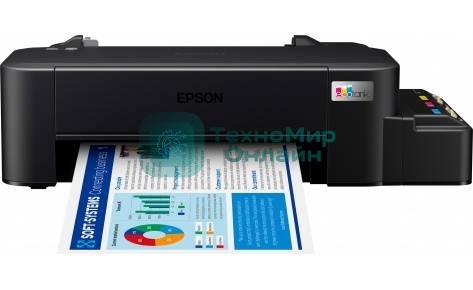 Принтер струйный Epson L121 (C11CD76414), A4, цветной, печ. до 9 стр/мин. (ч/б) до 4.8 стр/мин. (цвет), 720 x 720 dpi, USB