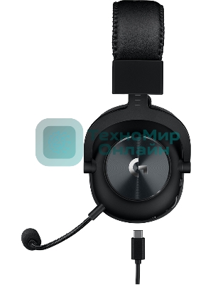 Гарнитура проводная с микрофоном Logitech Pro X LIGHTSPEED черный мониторные BT оголовье (981-000907)