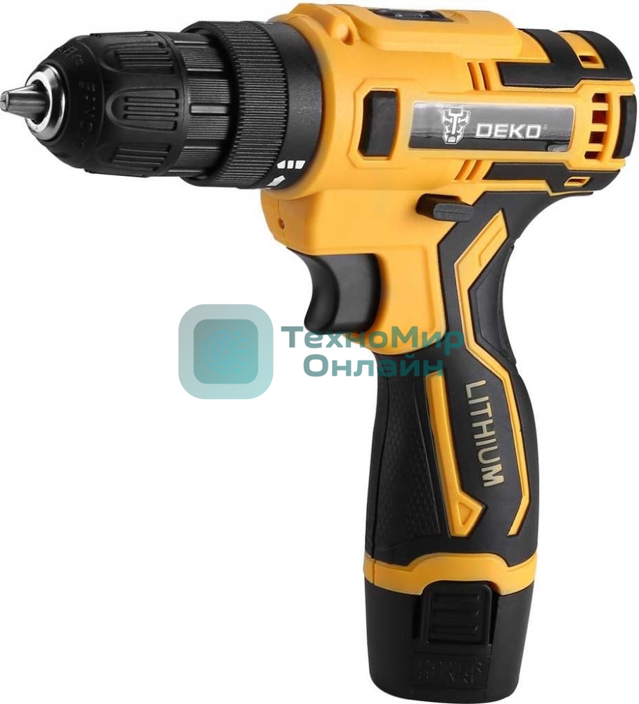 Дрель-шуруповерт Deko ZKCD80FU-Li, 8 В, 2 Ач, 18 Нм, щеточный