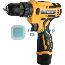 Дрель-шуруповерт Deko ZKCD80FU-Li, 8 В, 2 Ач, 18 Нм, щеточный