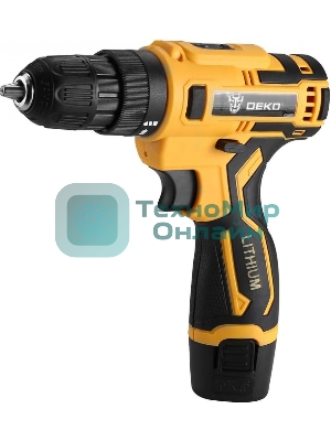 Дрель-шуруповерт Deko ZKCD80FU-Li, 8 В, 2 Ач, 18 Нм, щеточный