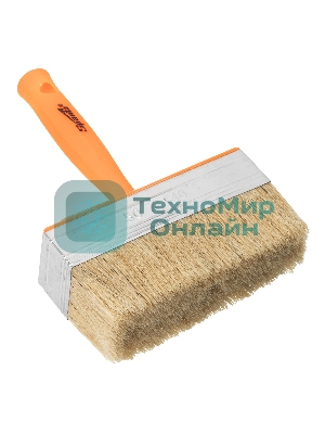 Кисть-ракля Sparta 50х140 мм, натуральная щетина, пластмассовый корпус, пластмассовая рукоятка