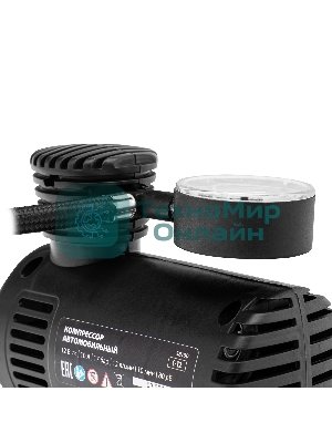 Компрессор автомобильный MTX С-12, 12 В, 17 атм., 12 л/мин