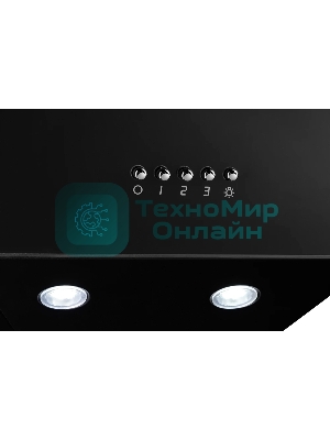 Вытяжка наклонная Monsher Astra 50 Noir черный, 50 см, 1100 куб. м/ч, 53 дБ