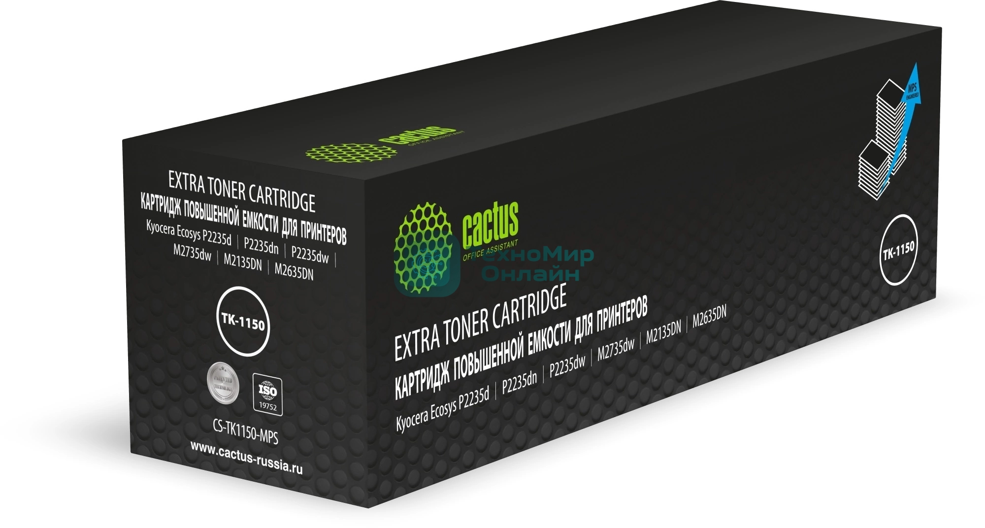 Картридж лазерный Cactus CS-TK1150-MPS черный (5000стр.) для Kyocera Ecosys P2235d/P2235dn/P2235dw/M2735dw/M2135DN/M2635DN